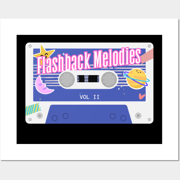 Flashback melodies retro revival - 80s Cassette Wall Art by Kamran Sharjeel